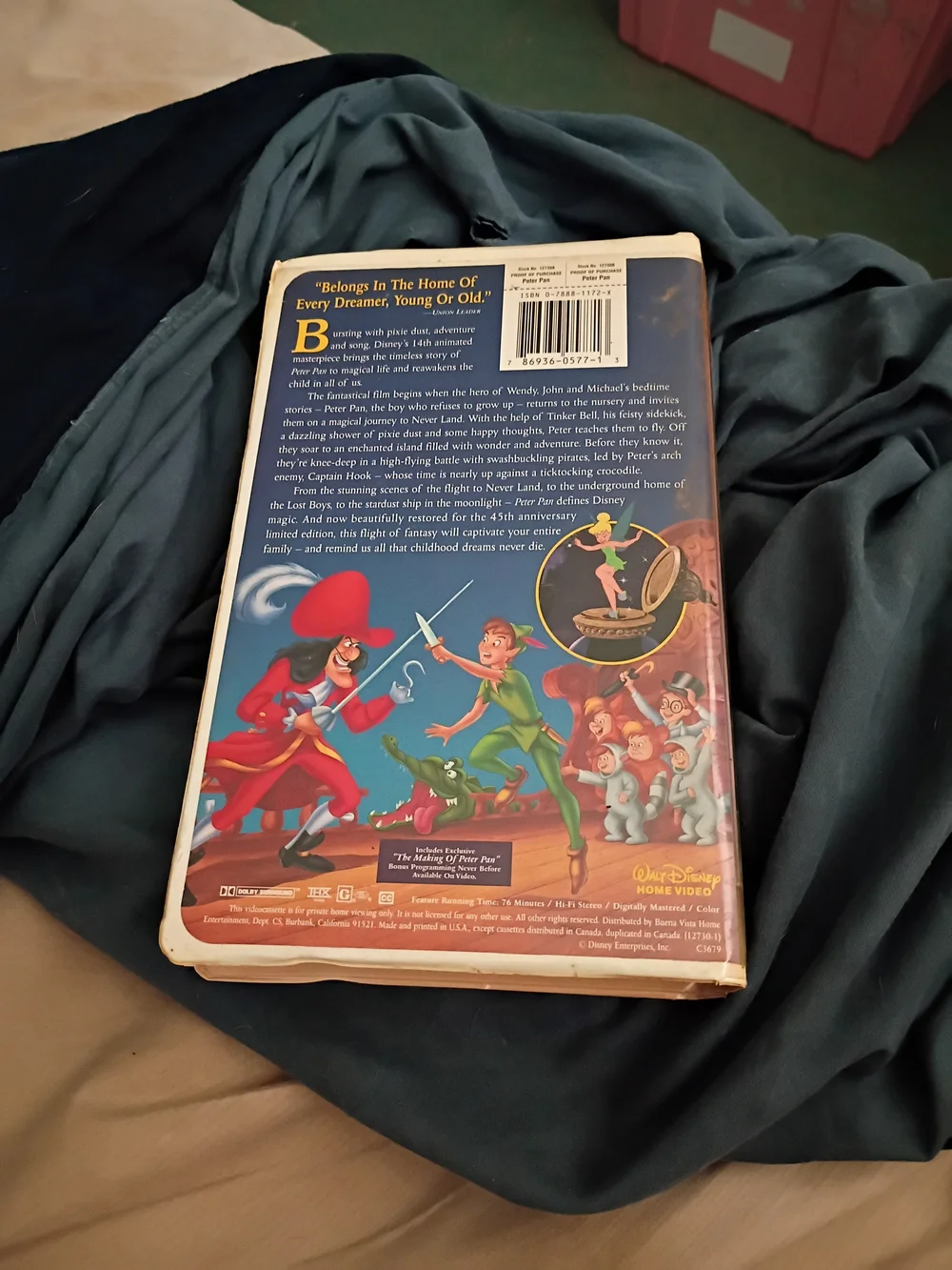 Disney Peter Pan on VHS